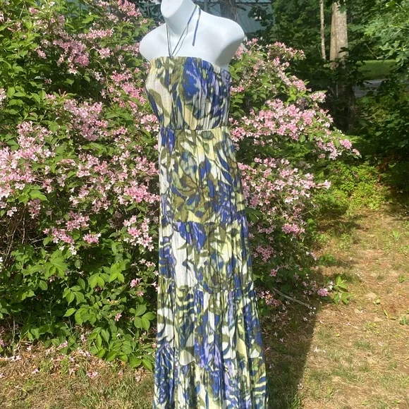 New York & Company Woman’s Sz. XS Summer Floral Summer Maxi Dress - Picture 6 of 9